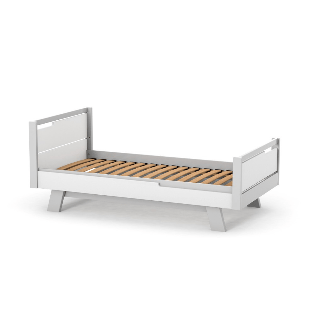 Postel pro Teenagery Lussi 160 Gekko Kids, Bílá / Šedá